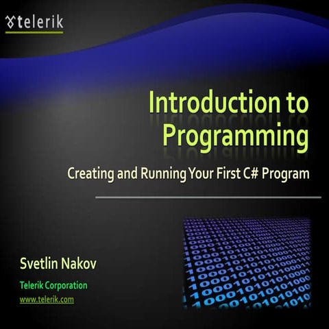 01. introduction to-programming | PPT