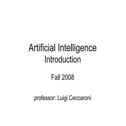 Artificial Intelligence