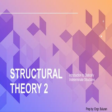 01 - Introduction to  Statically Indeterminate Structures.pptx