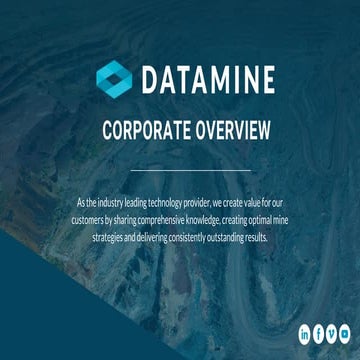 1. Jonathan Graham, Datamine - Welcome to the Strategic Open Pit Mine Plannin...
