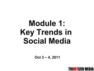 01.Key trends in social media