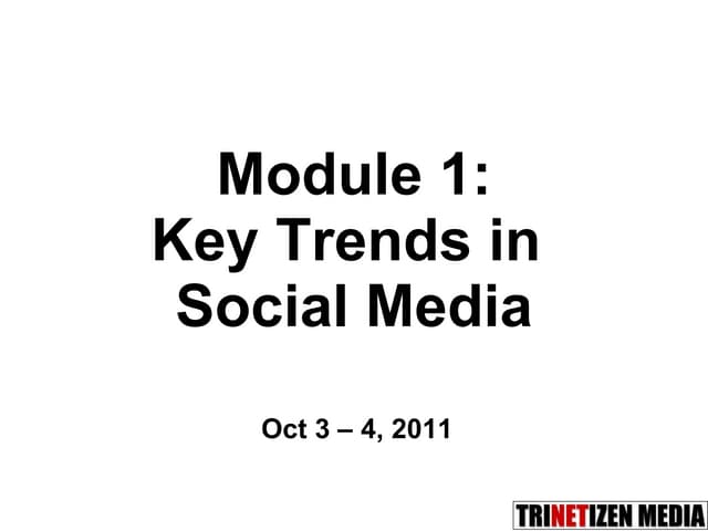 01.Key trends in social media