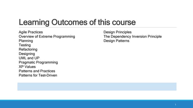 01- Lecture -Introduction to IT Agile Development.