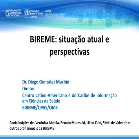 BIREME: situação atual e  perspectivas