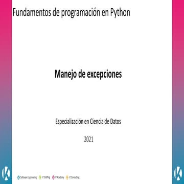 Excepciones | PPTX