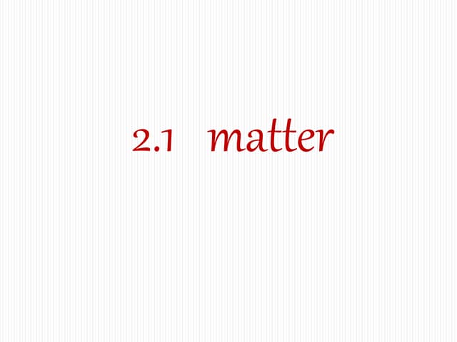 01 matter-new2016 | PPT