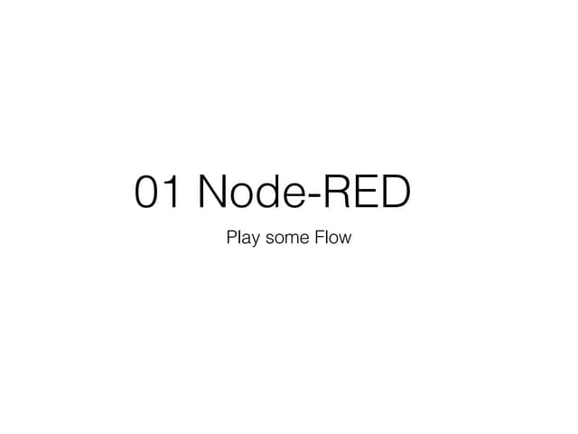 01 Node-RED Basic