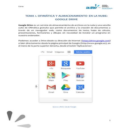 01 ofimática y almacenamiento en la nube. google drive | DOCX