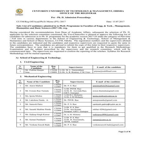 01 ph.d. proceedings - engg &amp; sciences (2017-18)