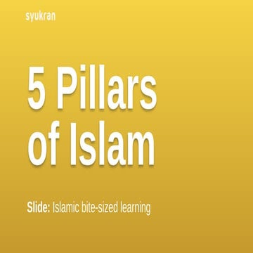 5 Pillars of Islam