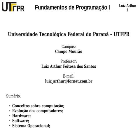 01 programação - introdução computação
