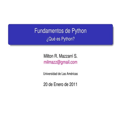 ¿Qué es Python?