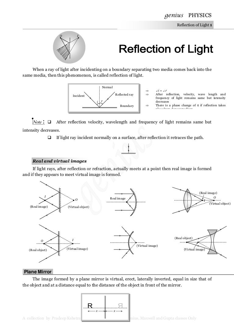 worksheet Convex And Concave Lenses Worksheet 01 ray optics mm