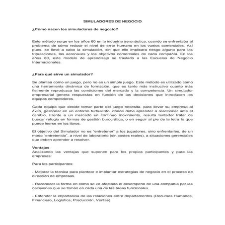 01. simuladores de negocio