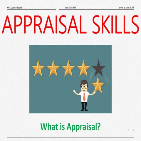 What Is Appraisal?