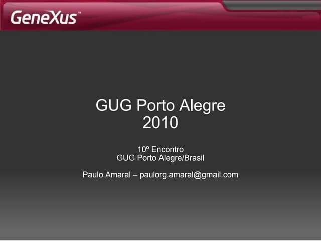 010 Encontro Gugpoa Metas