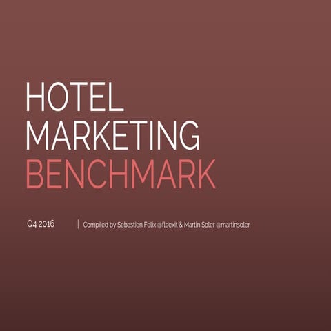 Hotel Marketing Benchmark #10 - Virtual reality, Chatbots, AI, hotel industry...