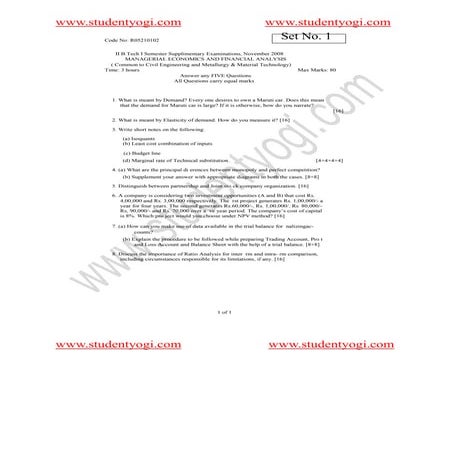 0102 Managerial Economics  And  Financial Analysis