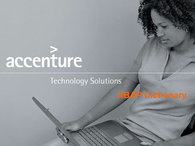 0104 abap dictionary