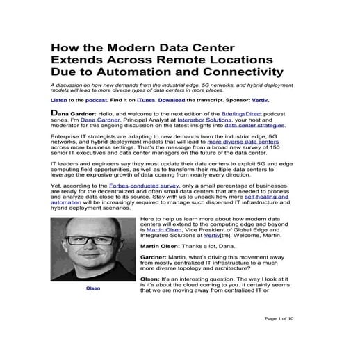 How the Modern Data Center Extends Across Remote Locations Due to Automation ...