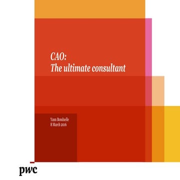 PWC at The Chief Analytics Officer Forum, Europe