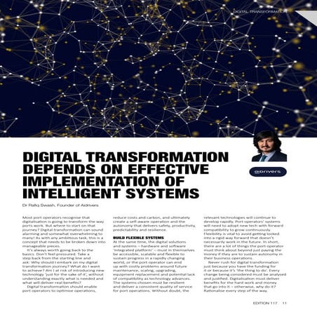 Digital Transformation Depends on Effective Implementation of Intelligent Sys...