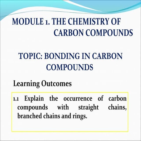 bonding in carbon compounds