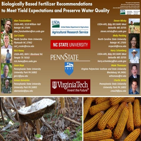 Biologically Based Fertilizer Recommendations to Meet Yield Expectations and ...