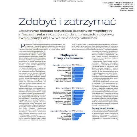 Press "Zdobyć i zatrzymać"