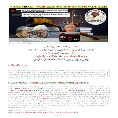 011220 N.A.Z.I. Trials and WAR Crimes Commission-Draft (Persian)