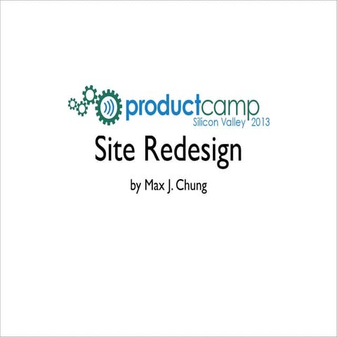 ProductCamp 2013 Site Redesign