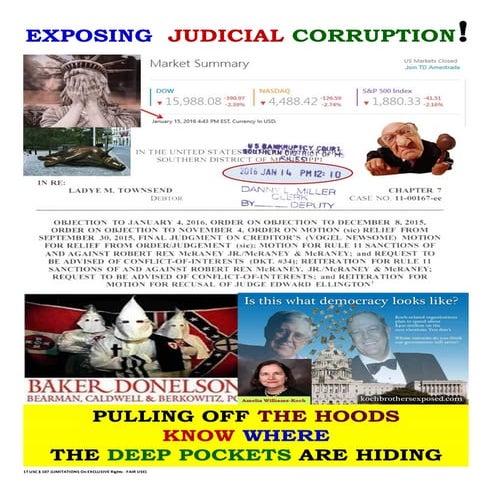 011416 - OBJECTION TO 010416 ORDER ON OBJECTION (Townsend)-FINAL