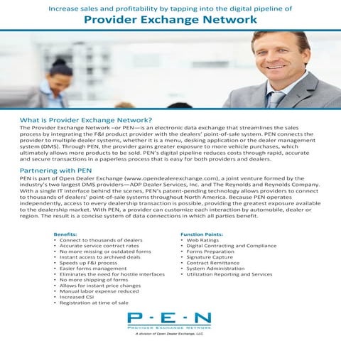 Provider Exchange Network (PEN) Overview