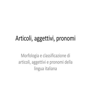 011 Morfologia e Classificazione di...