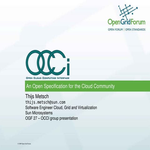 OCCI Introduction
