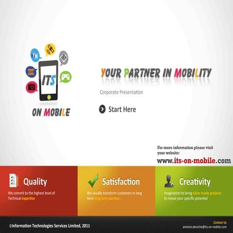ITS-ON-MOBILE, Corporate presentation and references