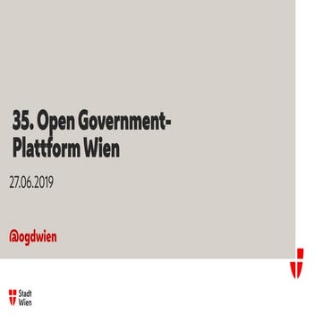 35. Open Government Plattform Wien