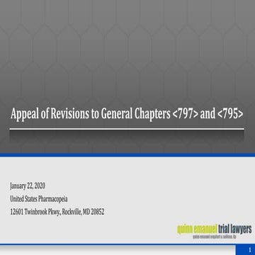 Introduction to USP General Chapter 797 | PPTX
