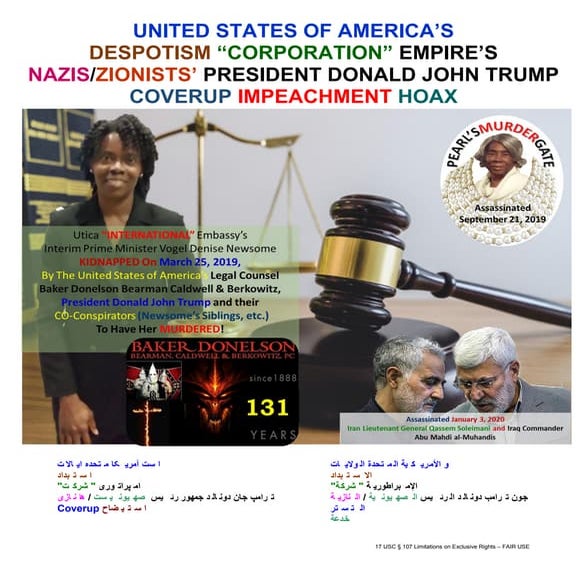 01/21/20 UNDERSTANDING USA DONALD TRUMP & BAKER DONELSON IMPEACHMENT HOAX