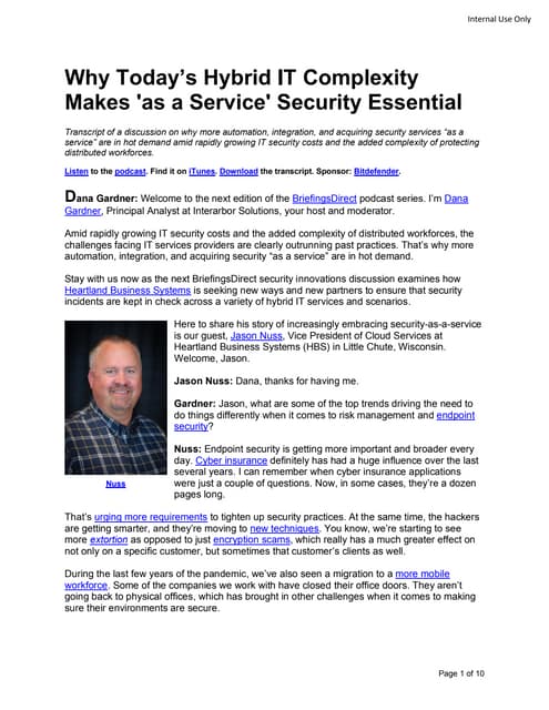 Why Today’s Hybrid IT Complexity Makes 'as a Service' Security Essential