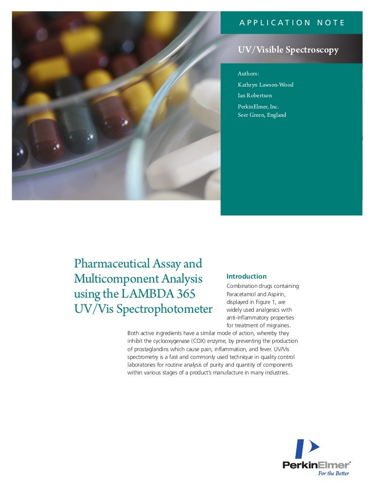 Pharmaceutical Assay and Analysis