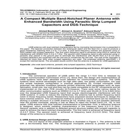 A Compact Multiple Band-Notched Planer Antenna with Enhanced Bandwidth Using ...