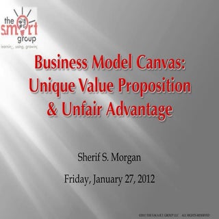 Business Model Canvas: Unique Value...