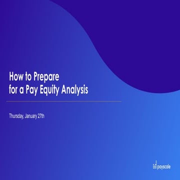 How to prepare for pay equity analyis | PDF