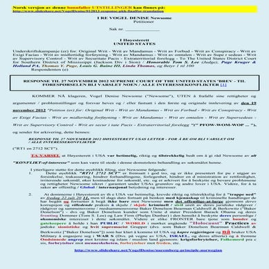 01/18/13 US Supreme Court Response (norwegian)
