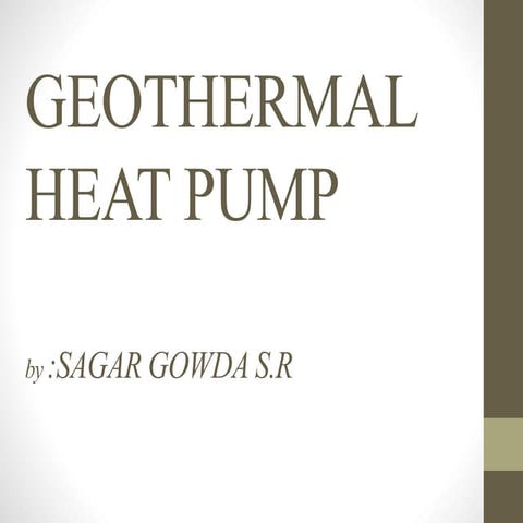 Geo Thermal heatpump