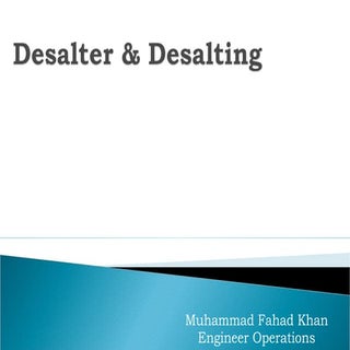 Desalter  Desalting