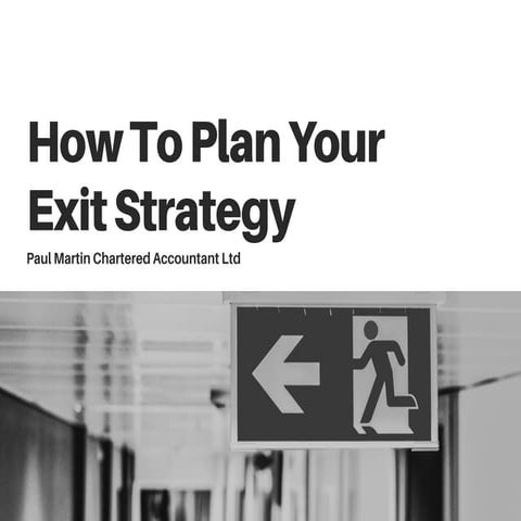 How To Plan Your Exit Strategy