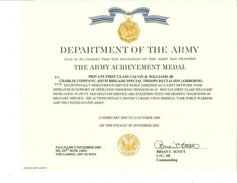 Army Achievement Medal
