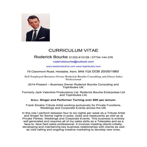 Roderick Bourke CURRICULUM VITAE | PDF
